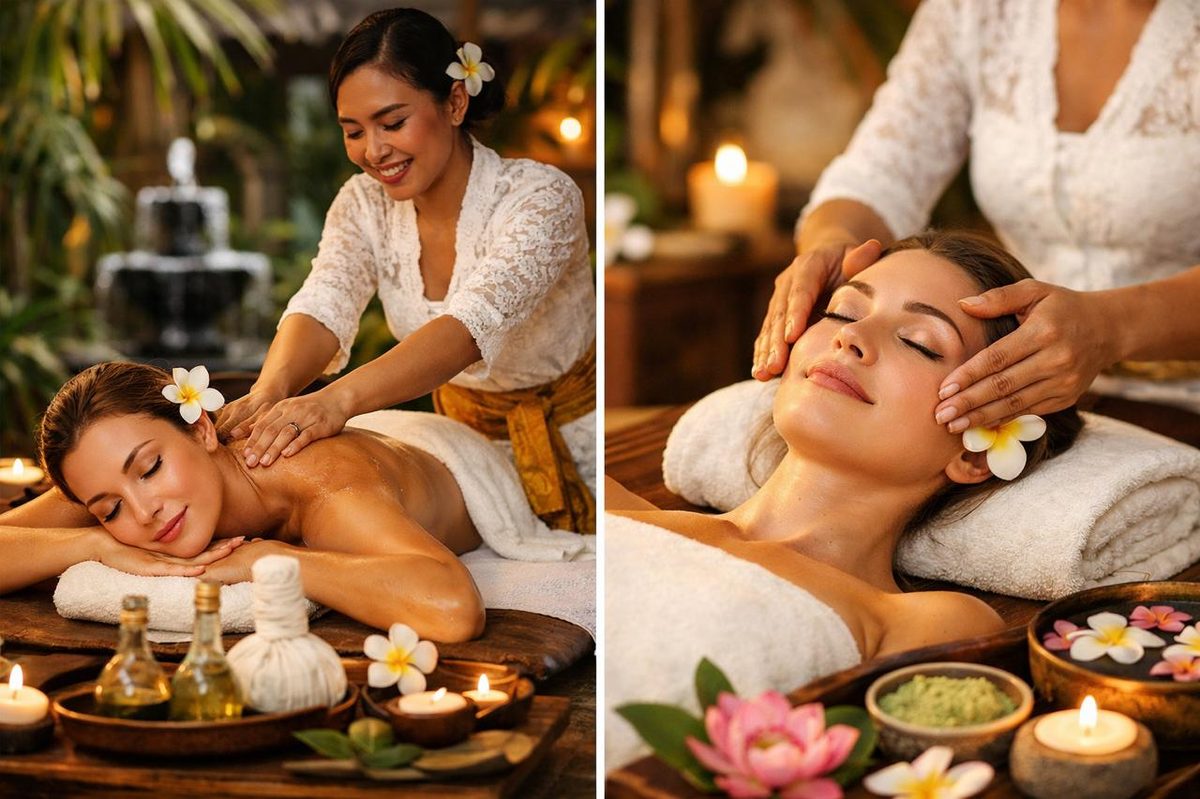 Balinese spa treatment scene 1